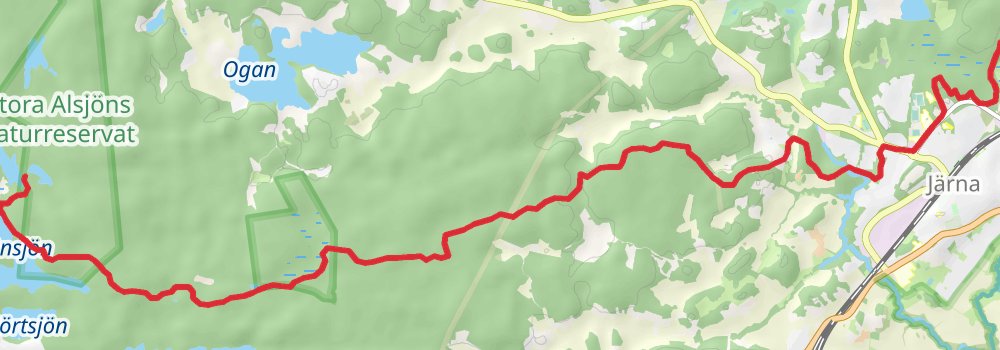 Sörmlandsleden Trail stage 7 Map