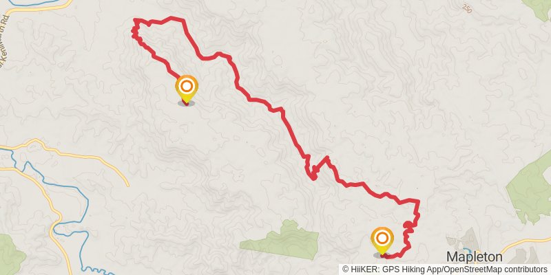 Sunshine Coast Hinterland Great Walk stage 3 Map