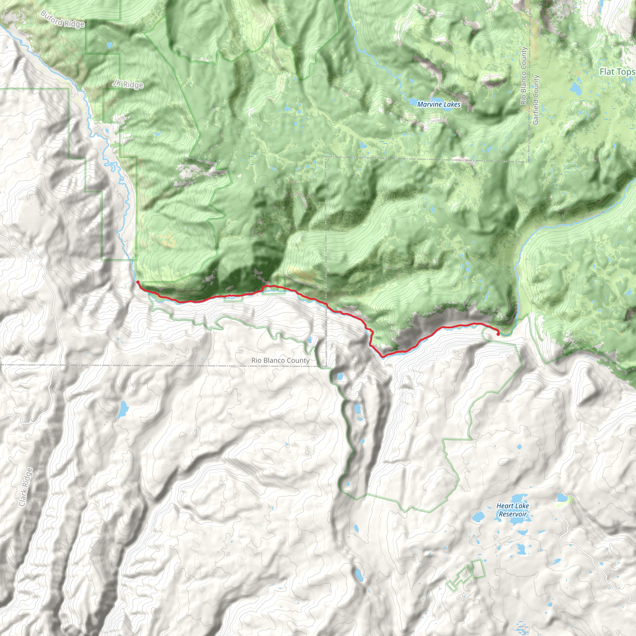South Fork Bridge Trail mobile static map