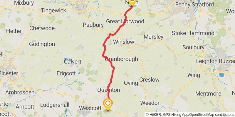 Buckinghamshire Way stage 5 Map