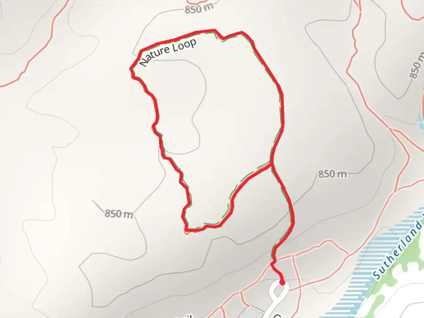 An image depicting the trail Sutherland Wash - Nature Trail and its surrounding area.