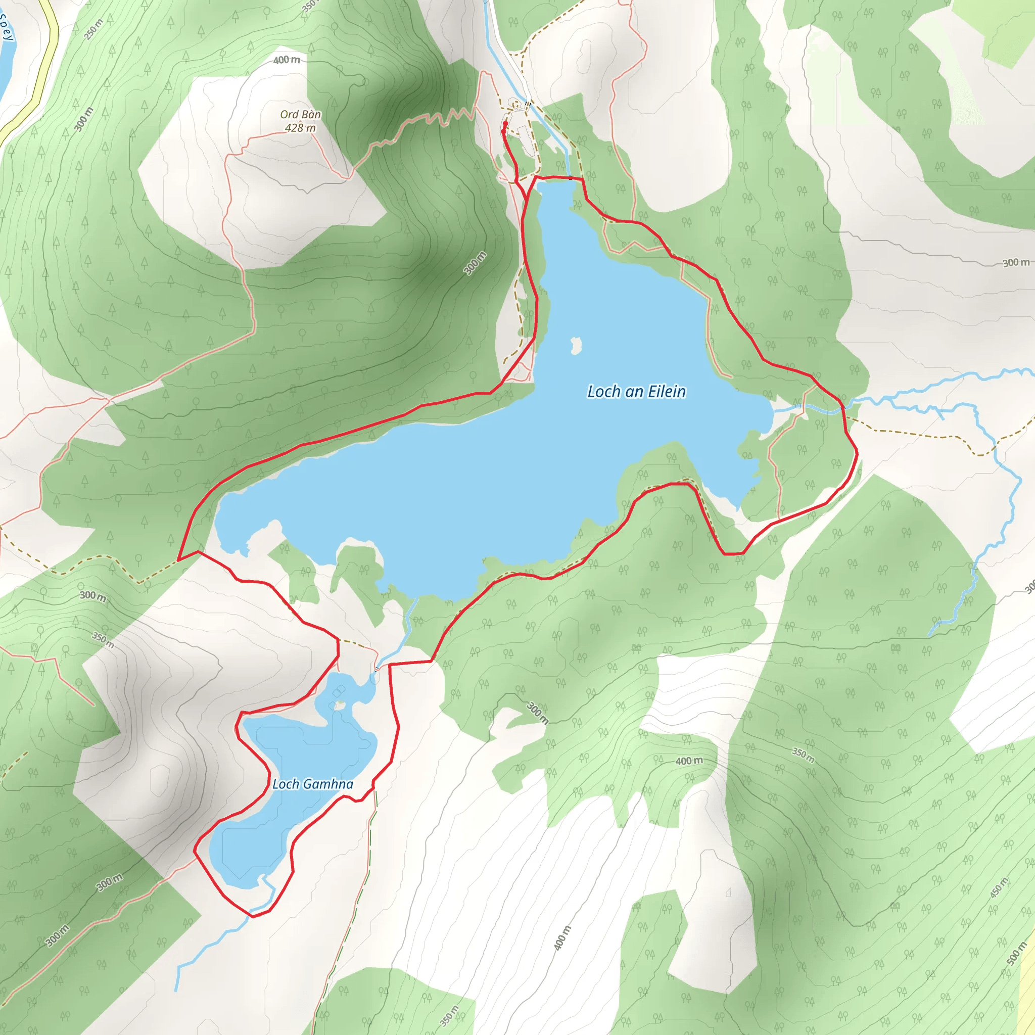 Loch an Eilein Loop mobile static map
