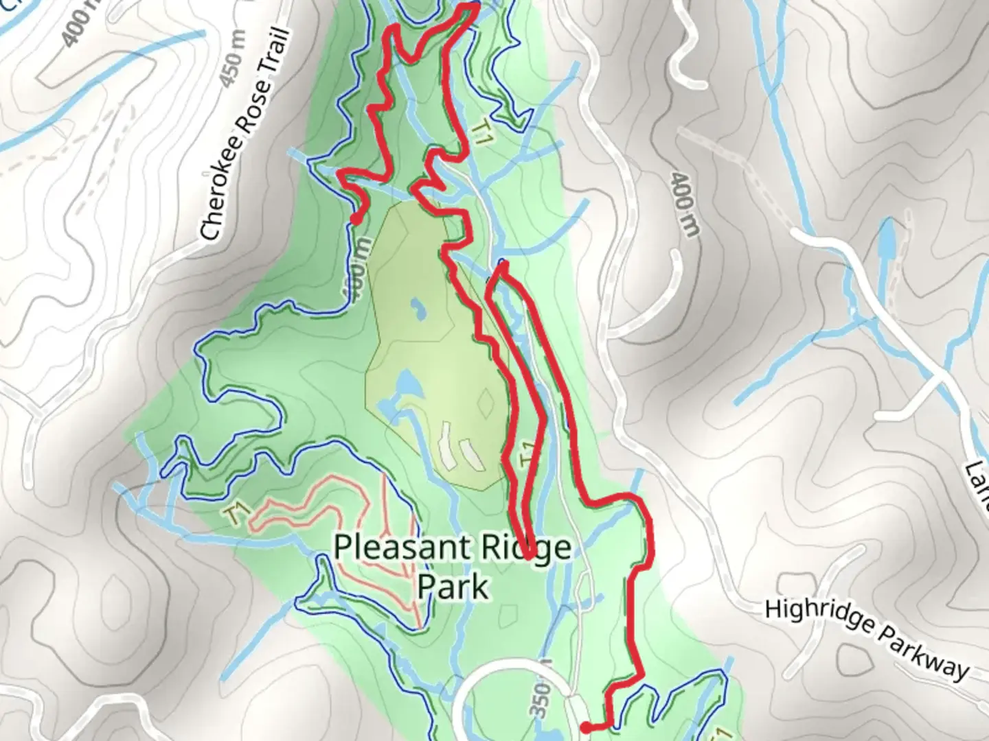 An image depicting the trail Sassy's Pass via JFA Trail and its surrounding area.