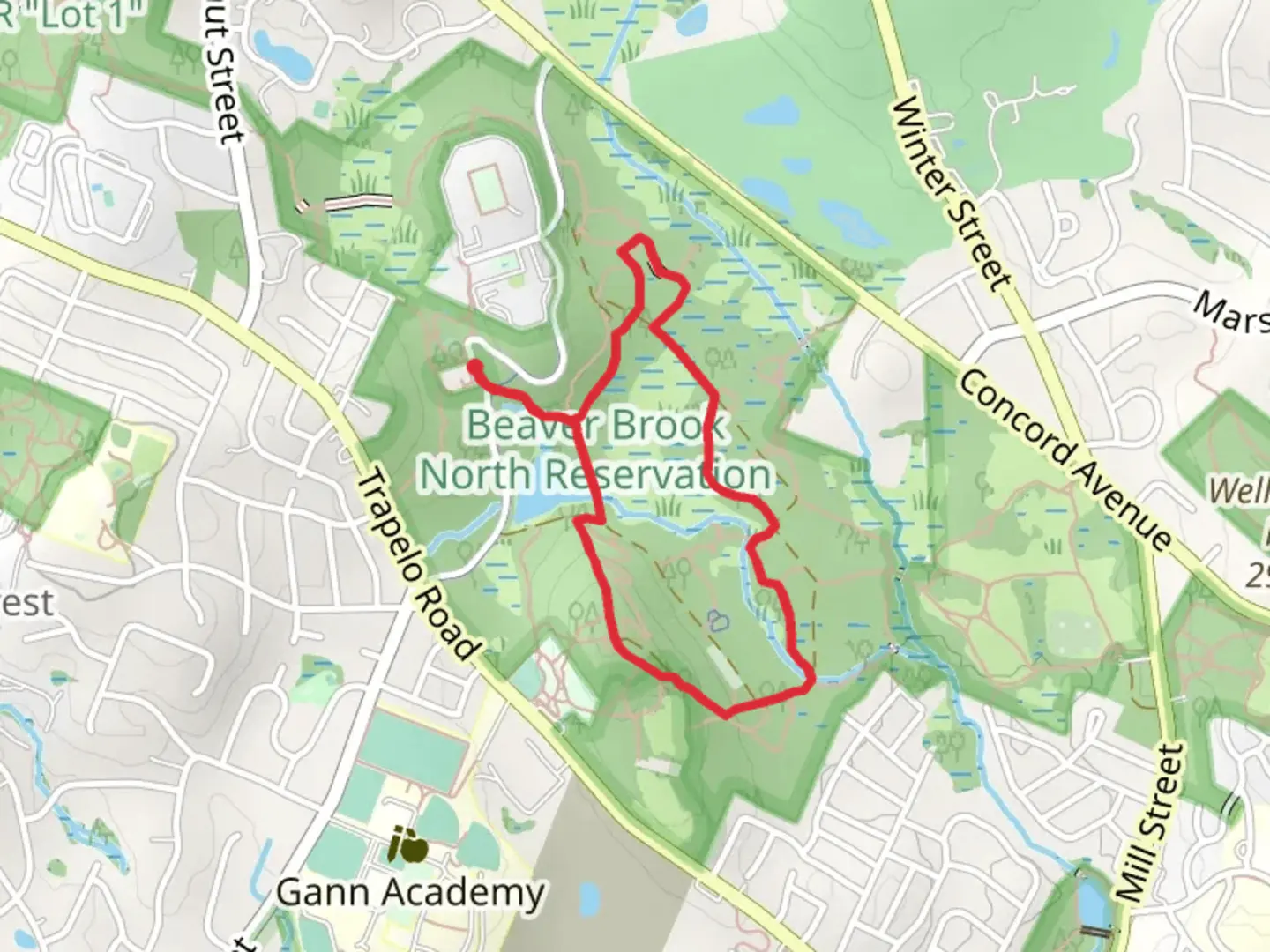 An image depicting the trail Elsie Turner Park Big Loop Trail and its surrounding area.