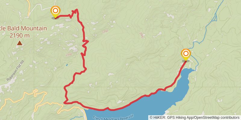 American Discovery Trail - California stage 6 Map