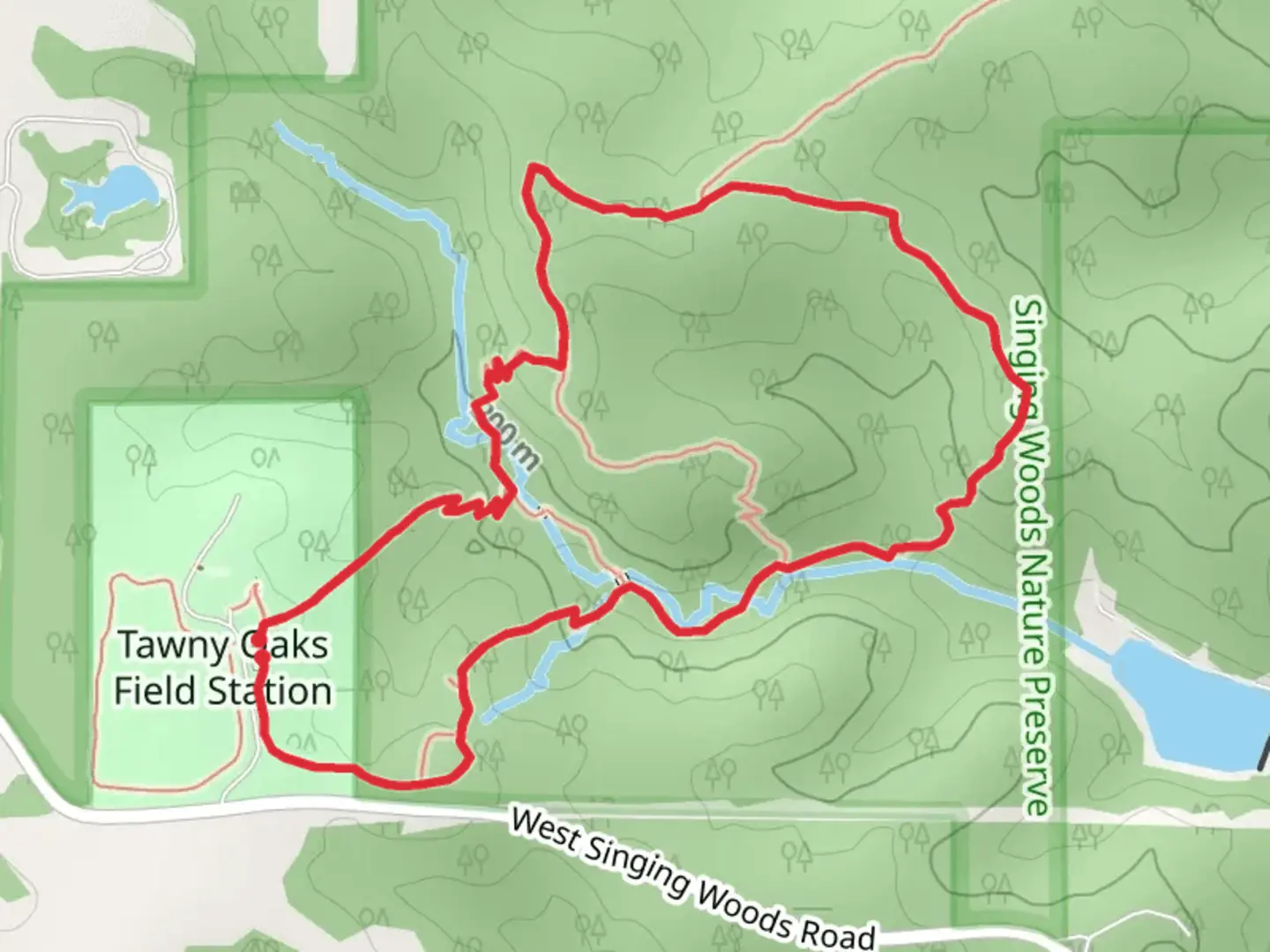 An image depicting the trail Forest, Hill Prairie and Shagbark Loop Trail and its surrounding area.