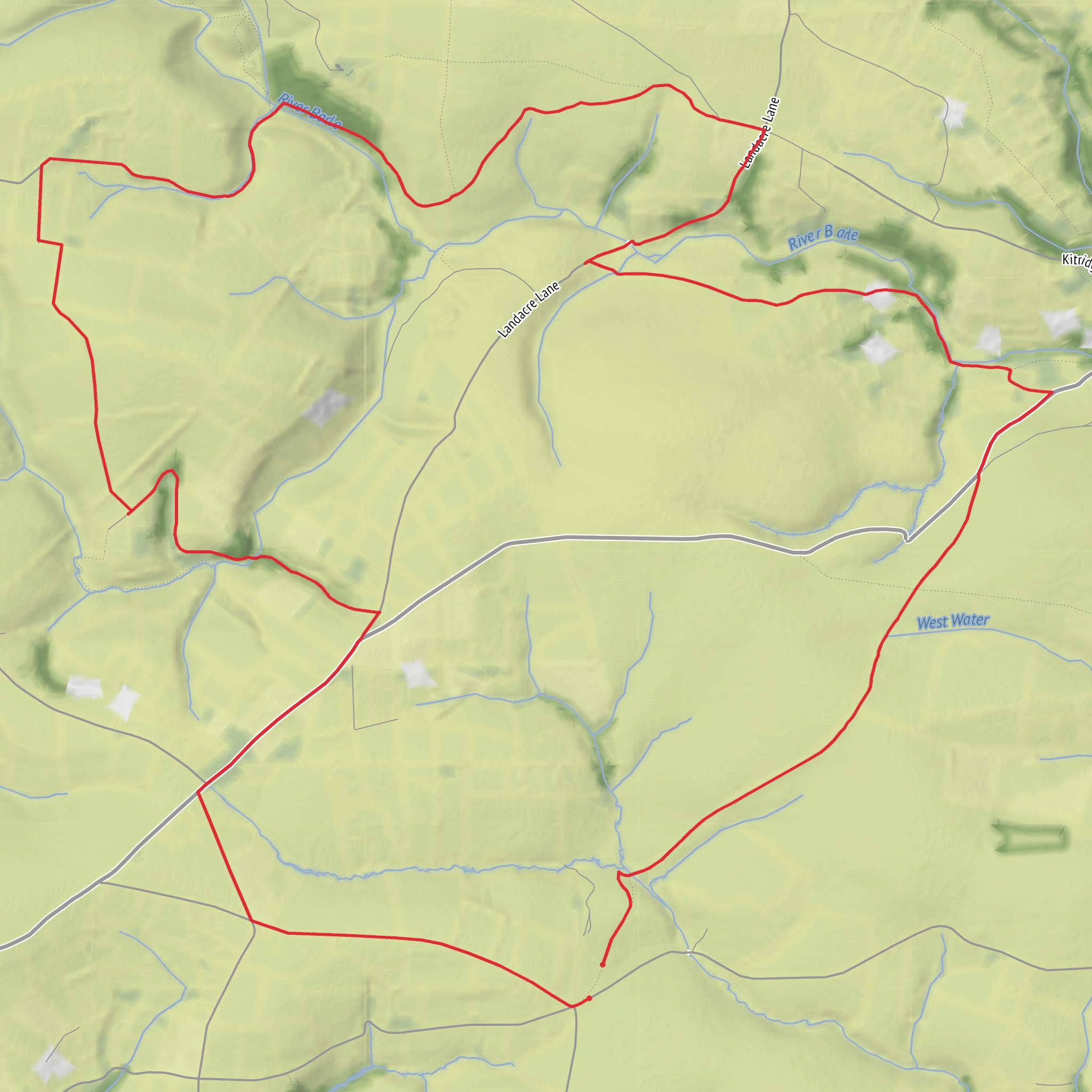Exmoor National Park - White Post Loop mobile static map
