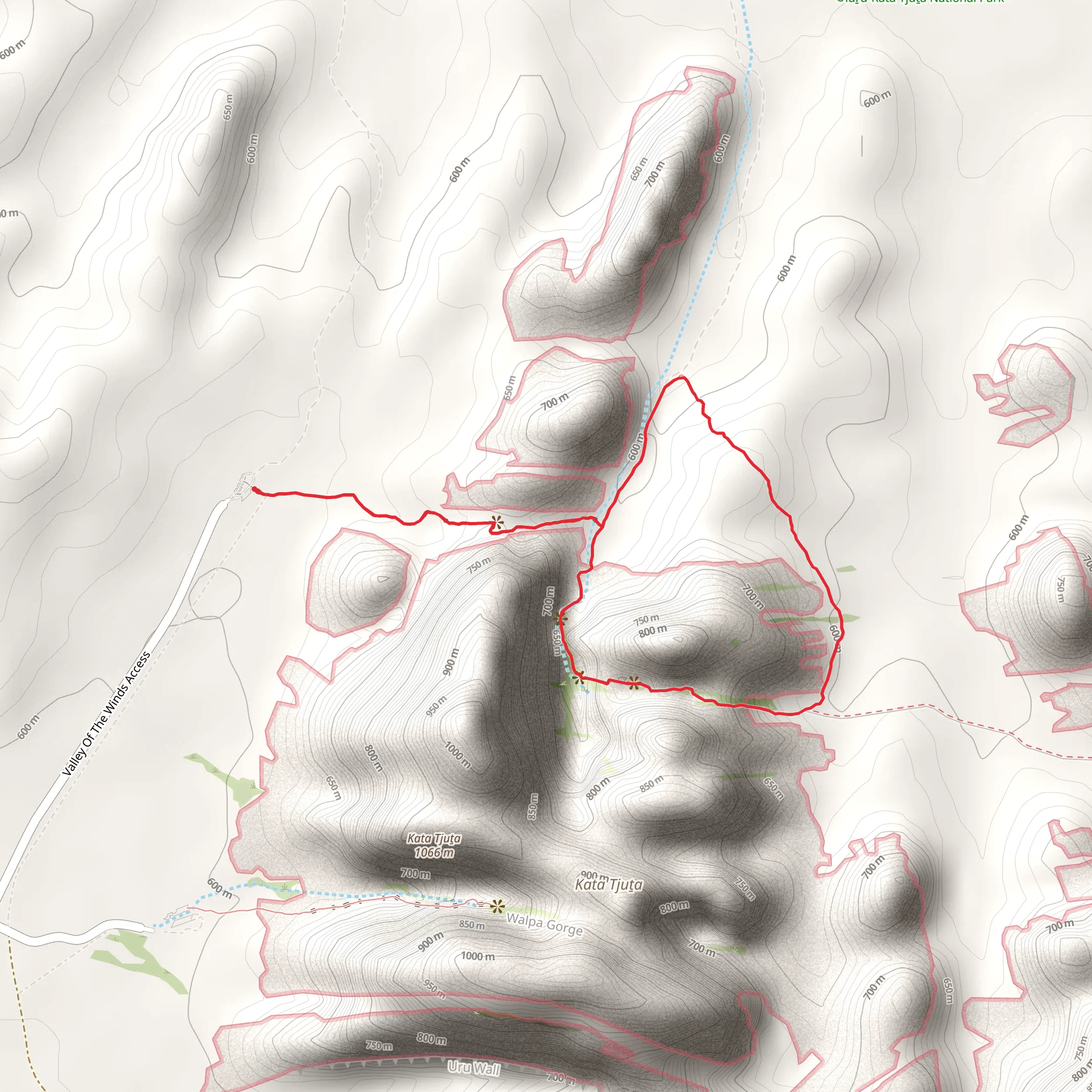 Valley of the Winds Walk mobile static map