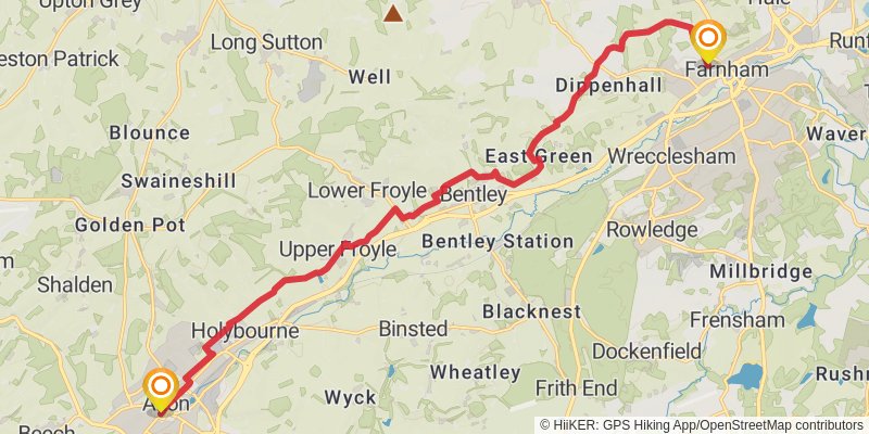 Pilgrims Way stage 2 Map