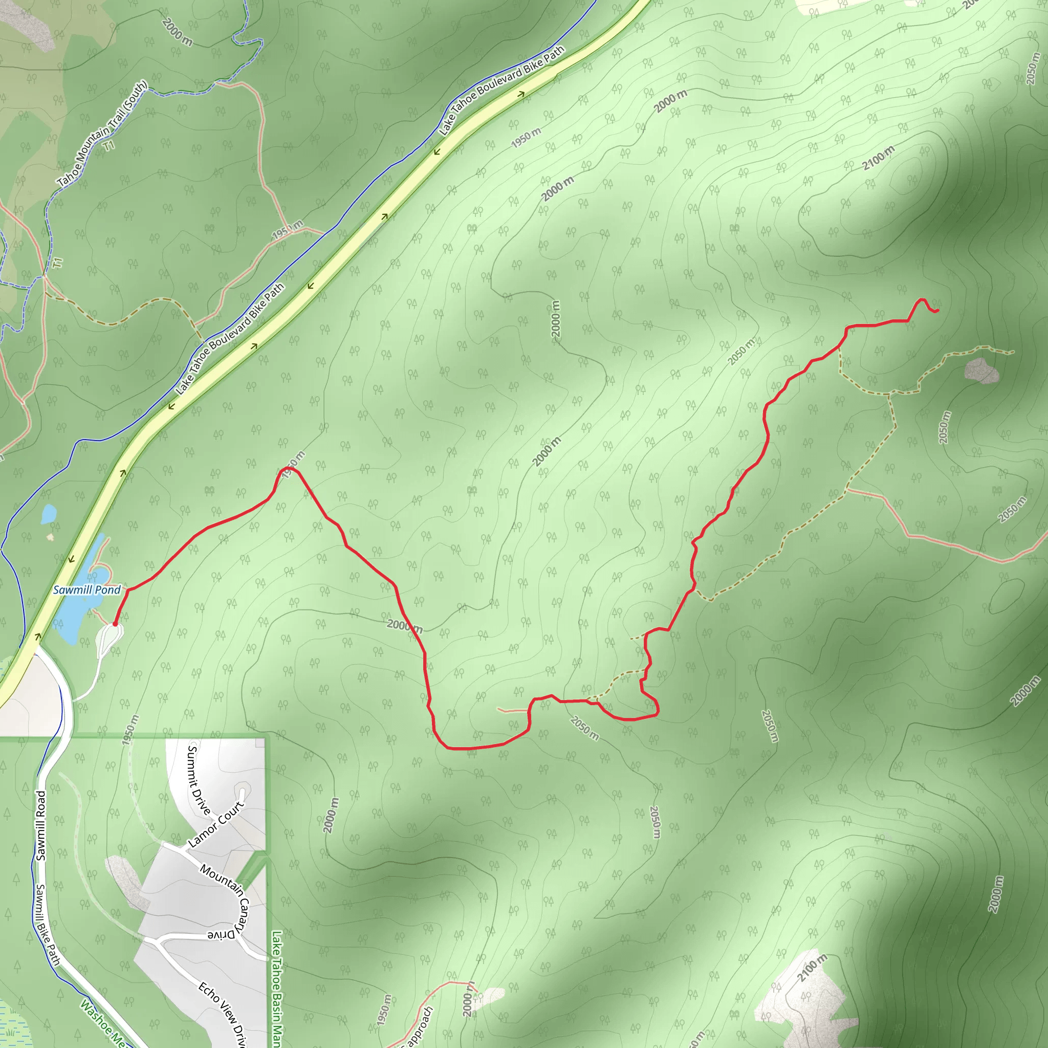 Sawmill Pond North Hill mobile static map