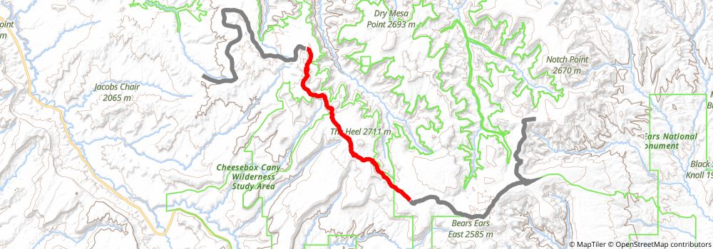 American Discovery Trail South Route stage 301 Map