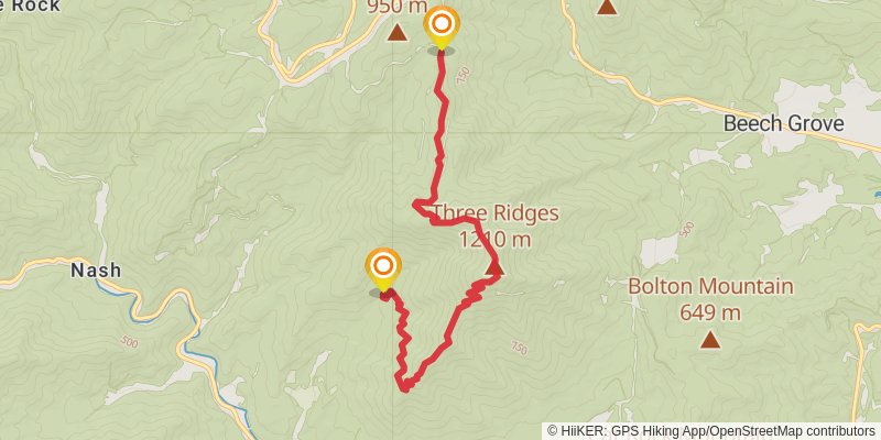 Appalachian Trail stage 87 Map