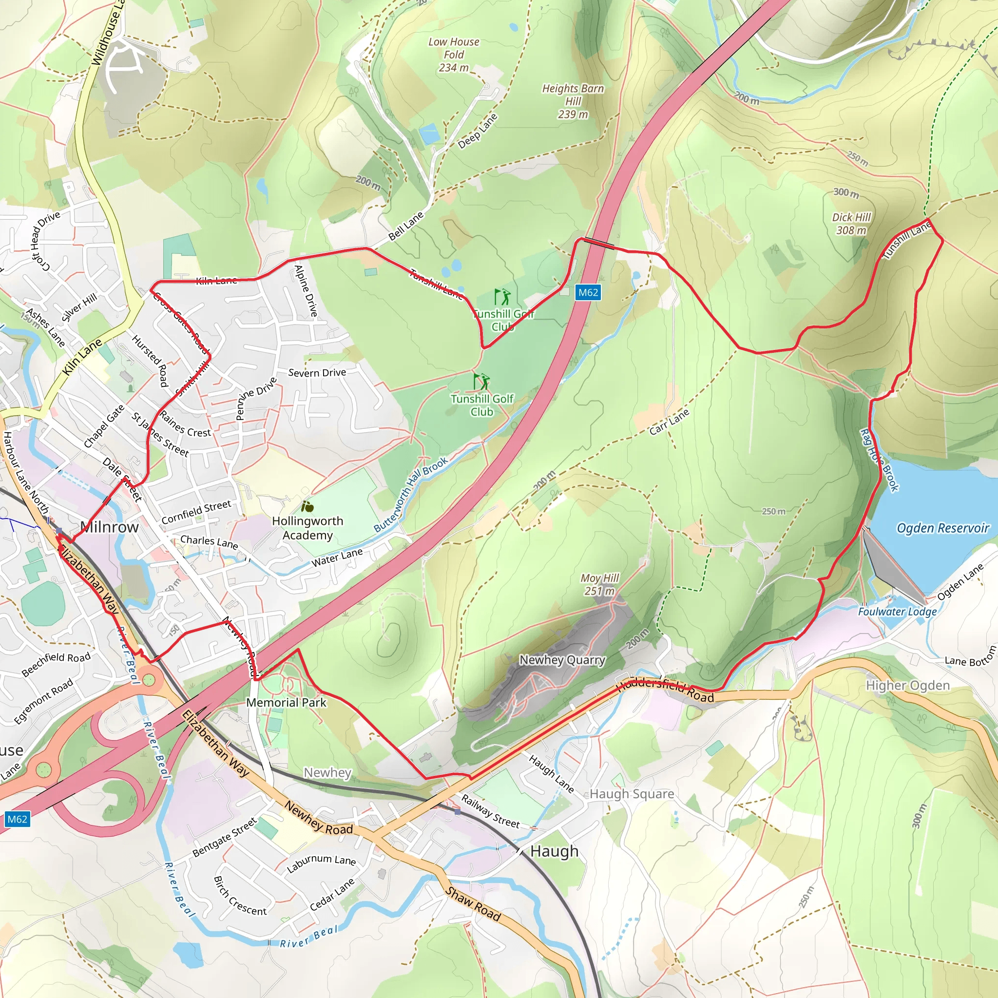 Ogden Reservoir in Newhey mobile static map