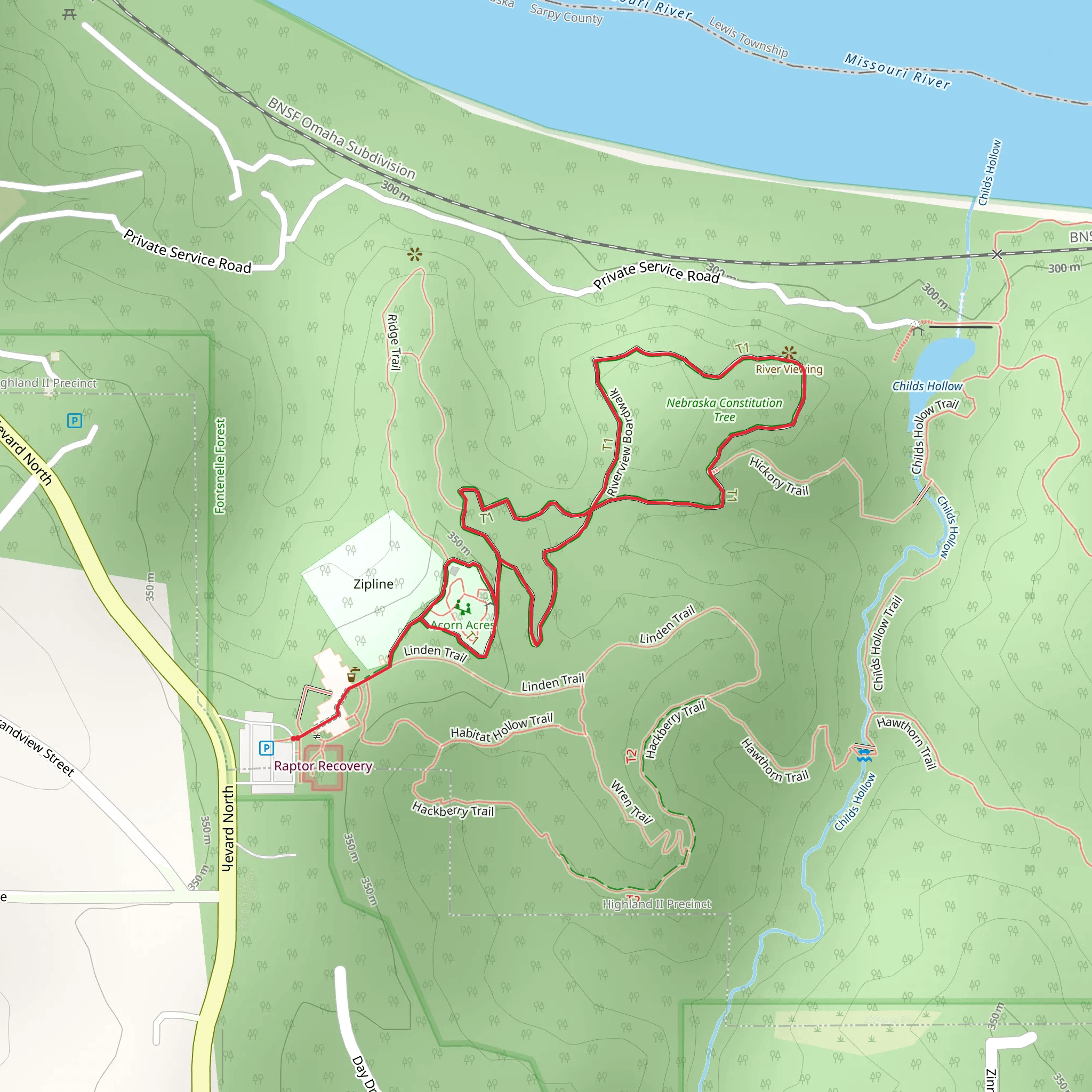 Riverview Boardwalk Loop mobile static map