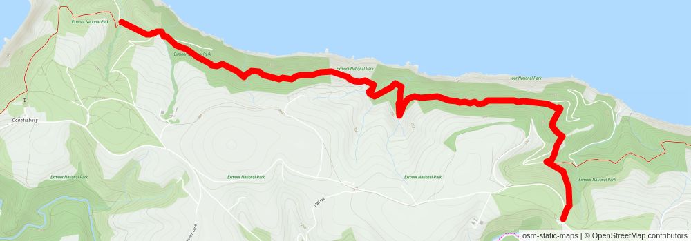 Countisbury and Brendon stage 2 Map