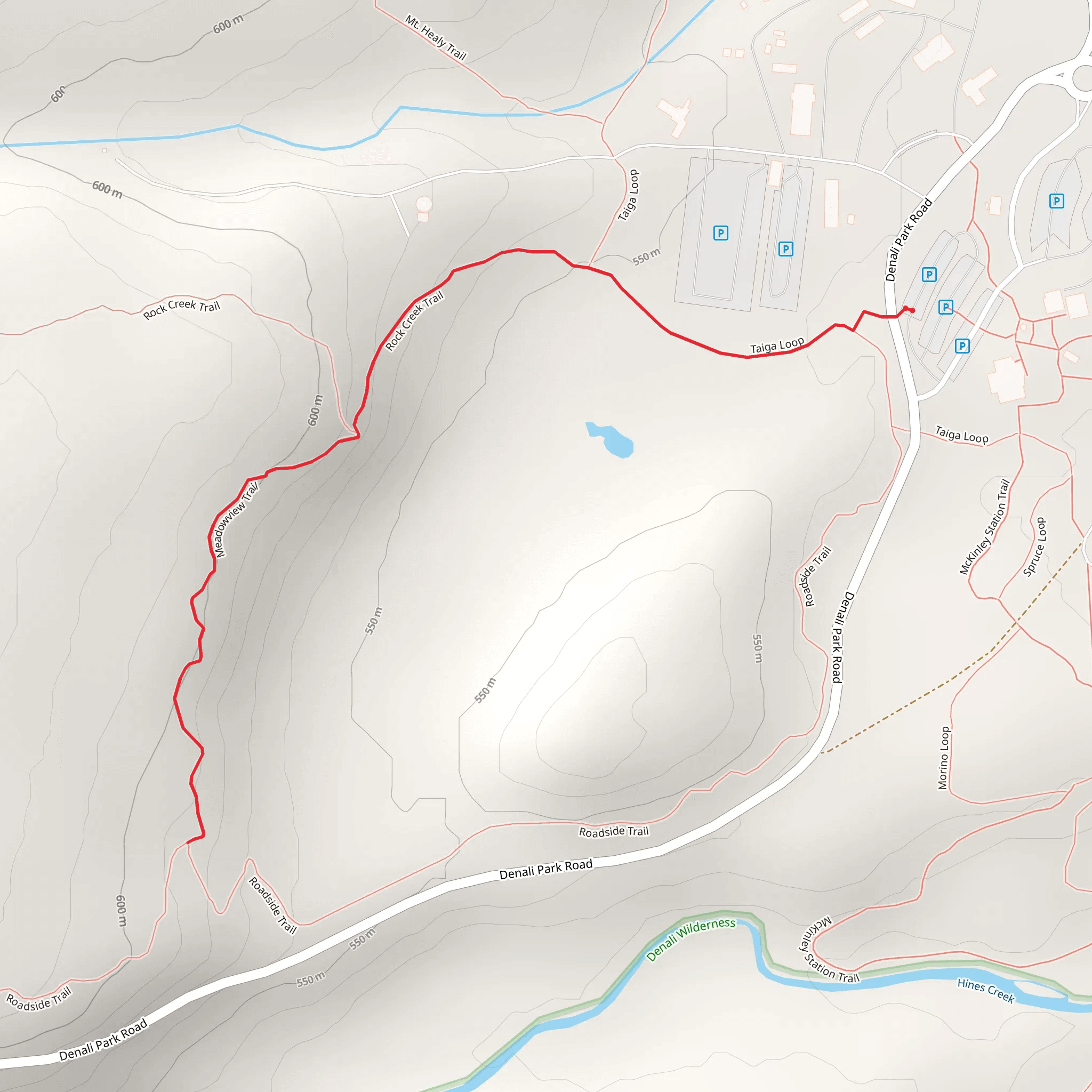 Meadow View Trail mobile static map