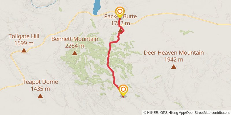 Ultra Pedestrian North Loop stage 70 Map