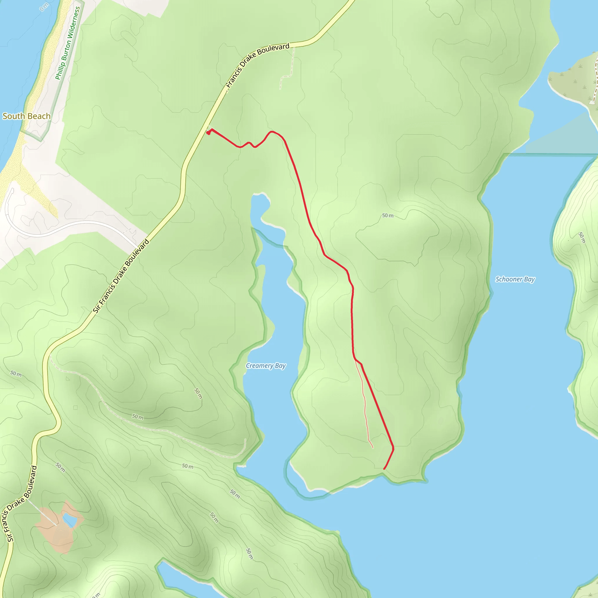 Bull Point Trail mobile static map