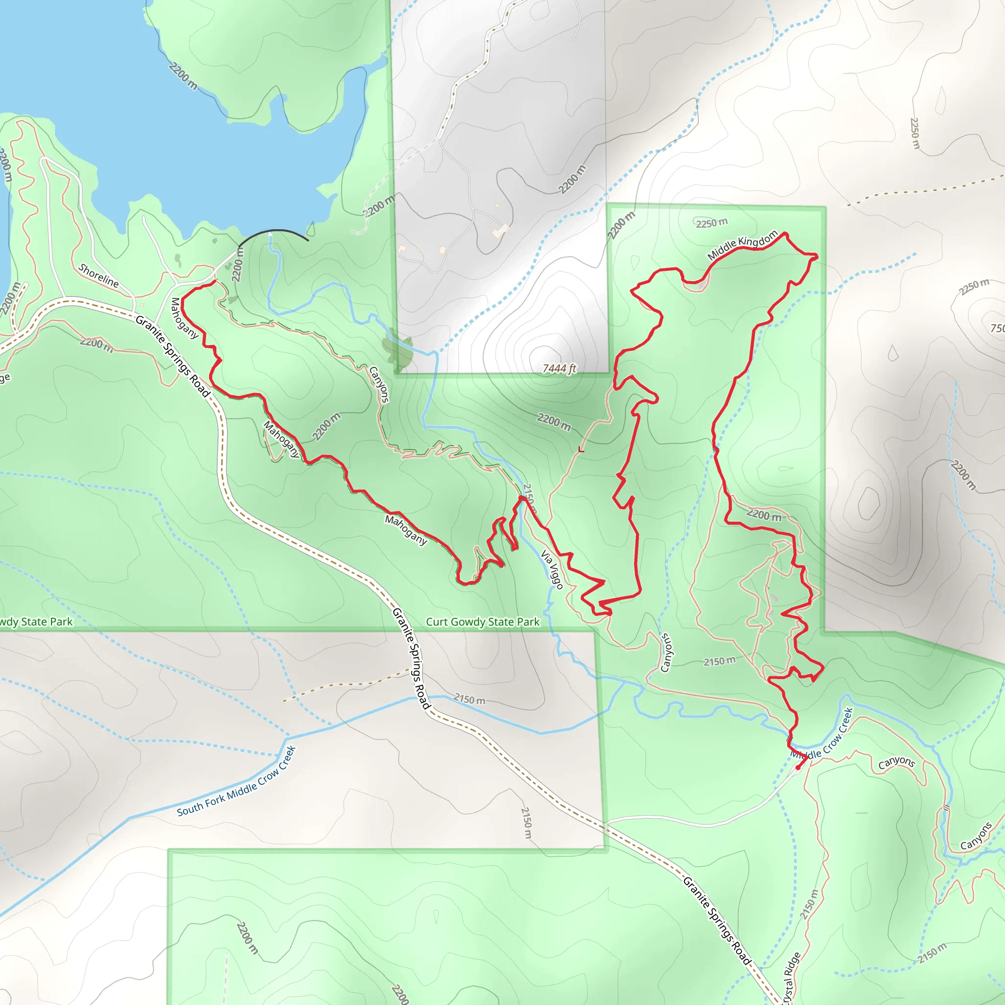 Mahogany and Middle Kingdom mobile static map
