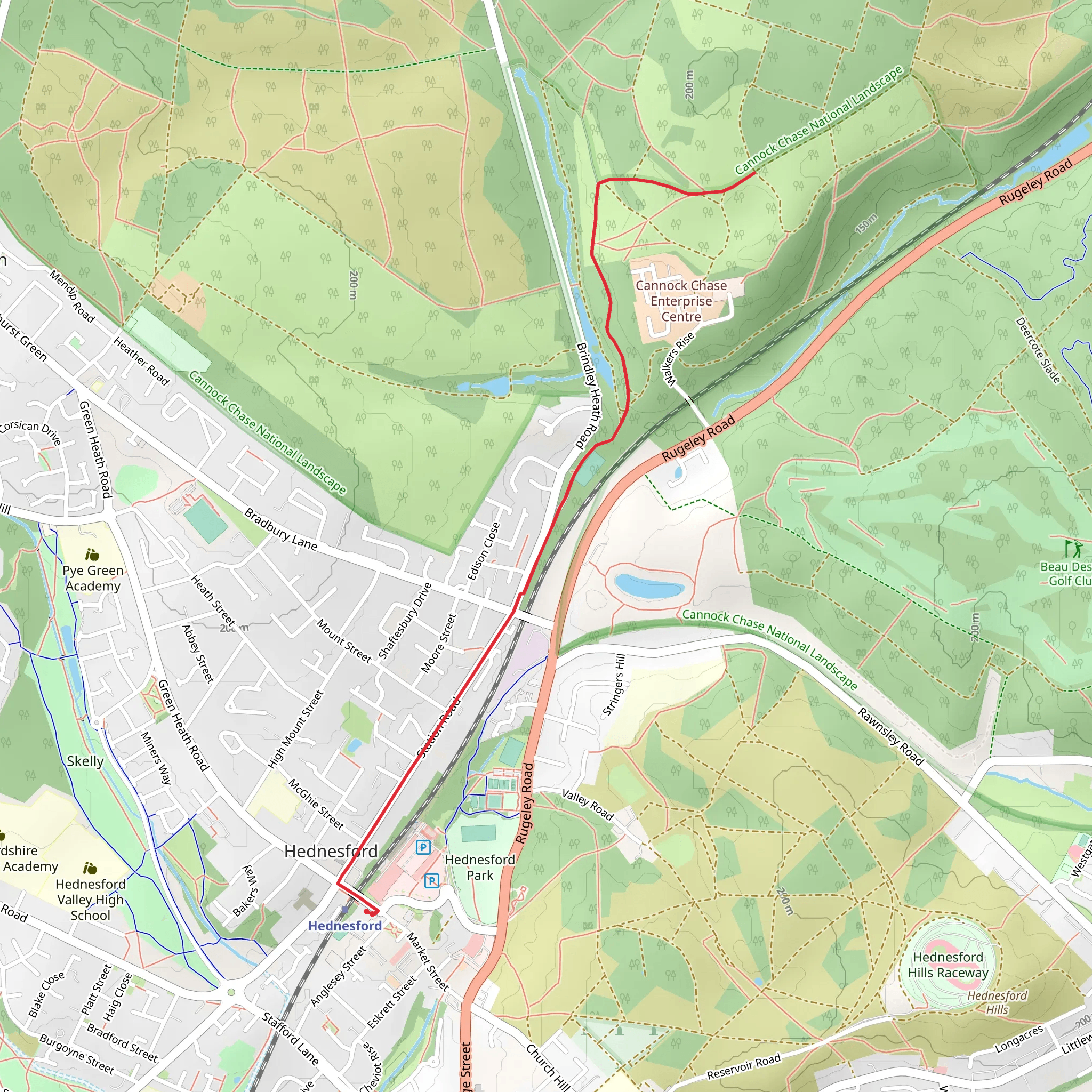 Cross Chase Walk Out and Walk mobile static map