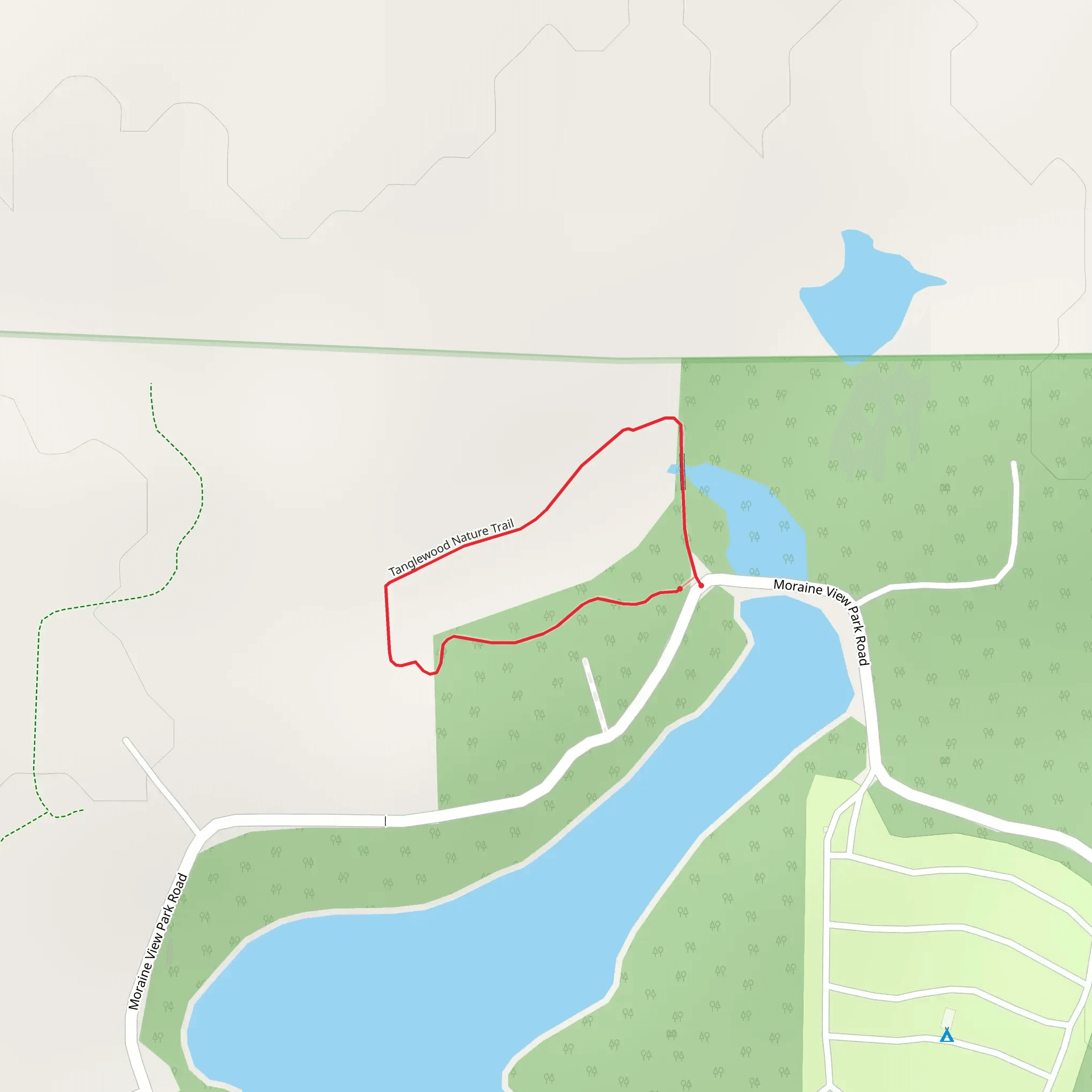 Tanglewood Nature Loop Trail mobile static map