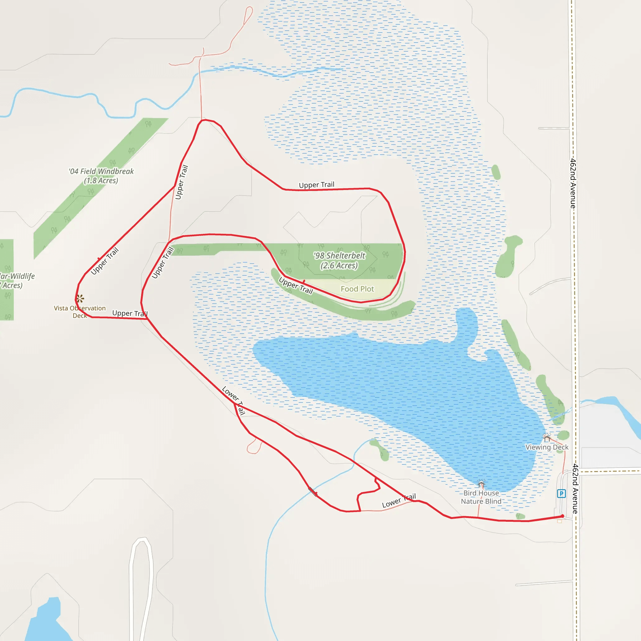 Lower and Upper Loop Trail mobile static map