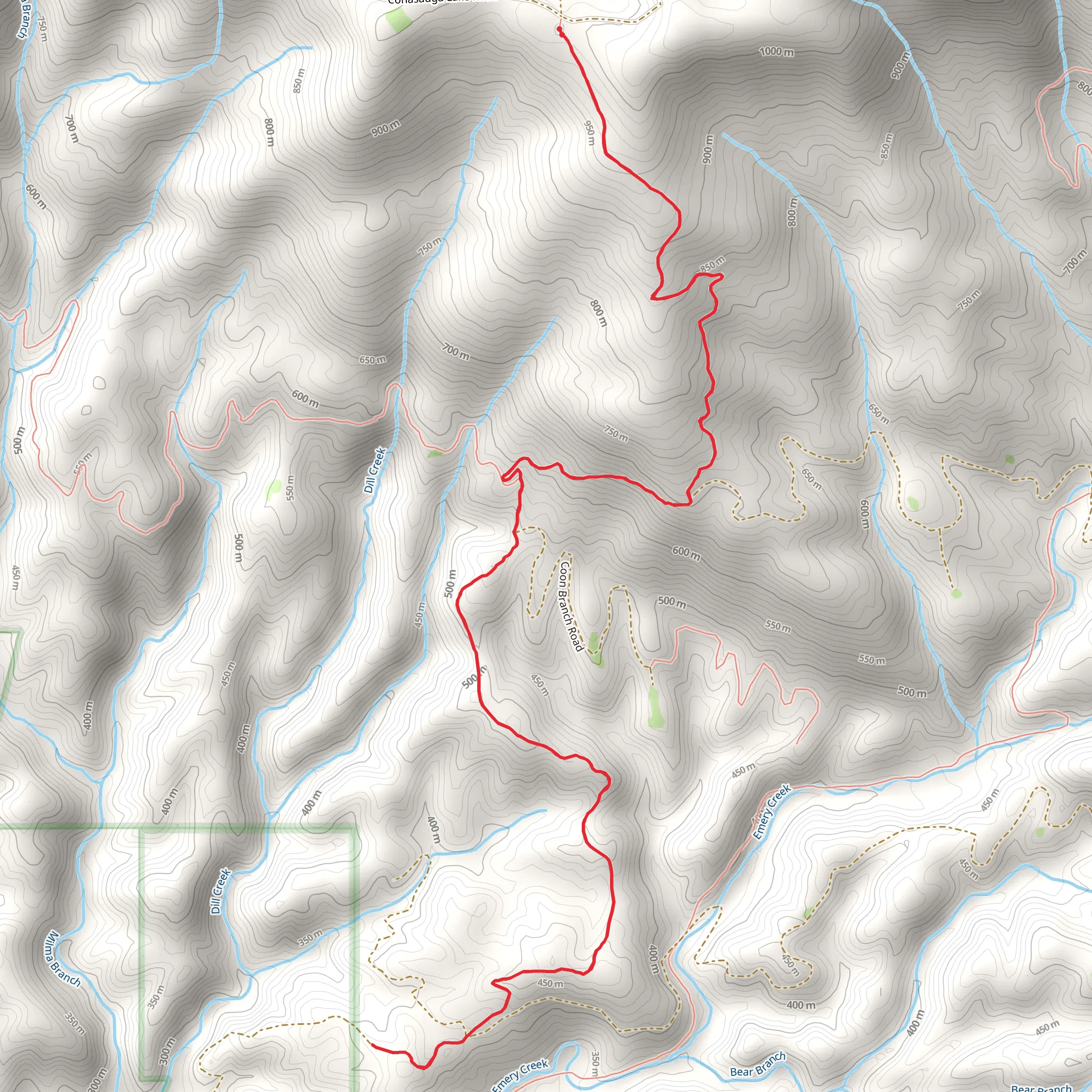 Tibbs Trail mobile static map