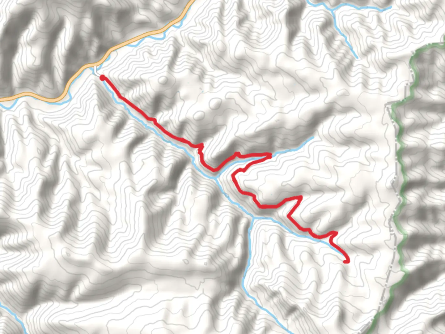 An image depicting the trail Roaring Fork and its surrounding area.