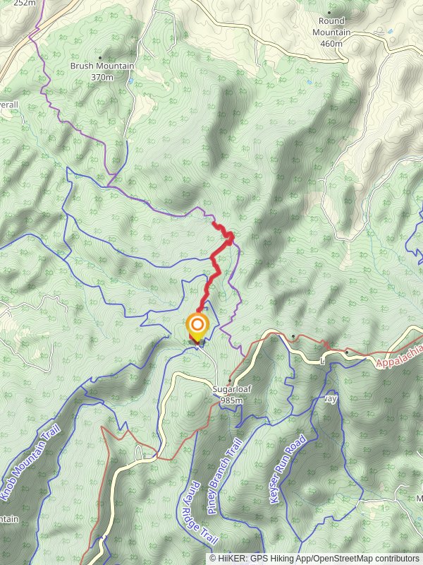 Upper Overall Run Falls via Traces Trail