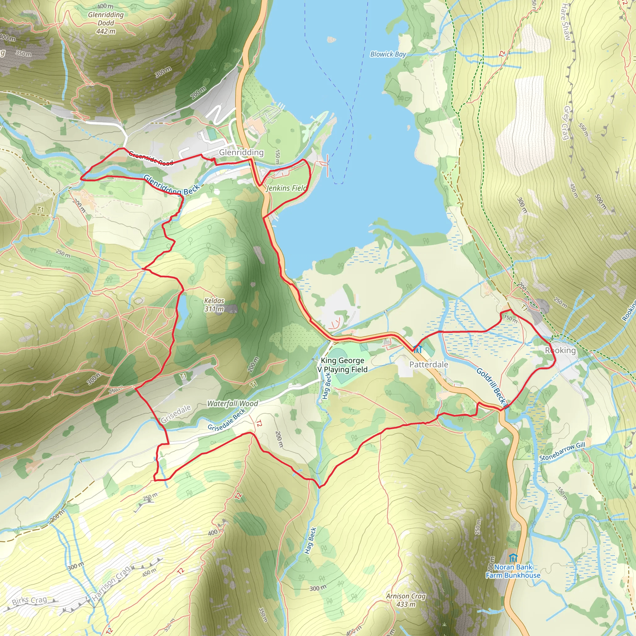 Lanty's Tarn and high Coppice Wood mobile static map