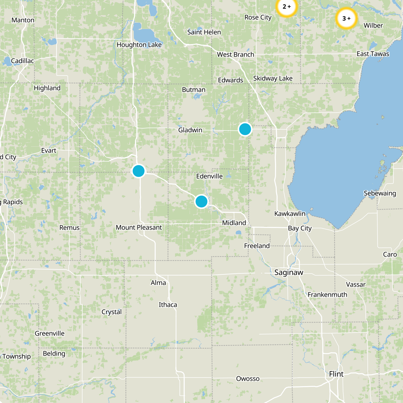 Midland County Static Map