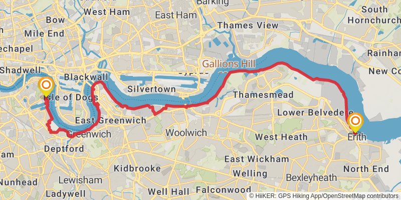 St Bernard's Way stage 30 Map