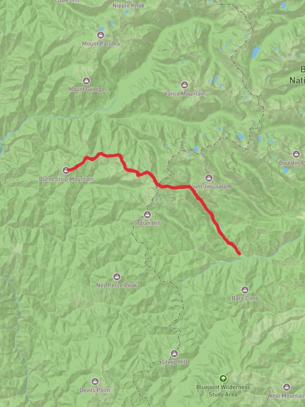 Burnt Strip Mountain via Watchtower Creek Trail