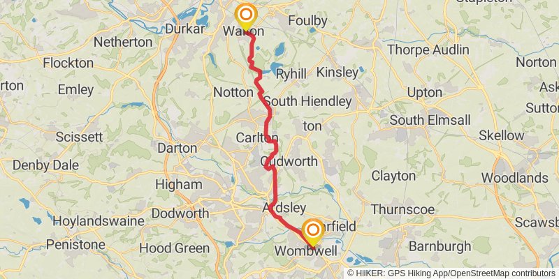 St Bernard's Way stage 8 Map