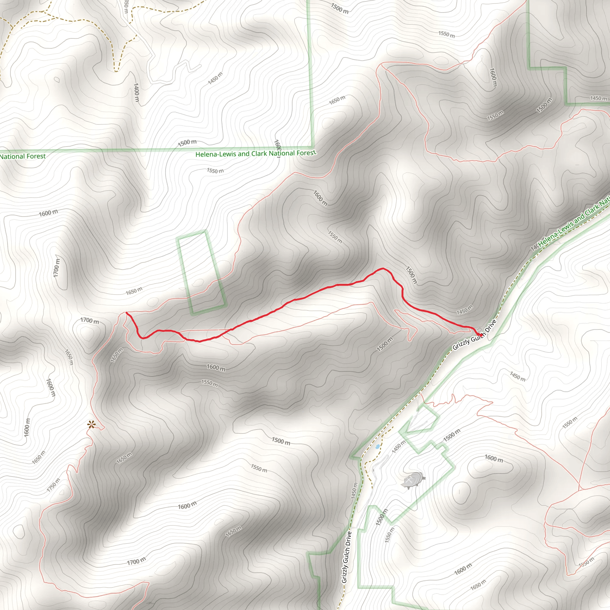 Mini Ridge Trail mobile static map