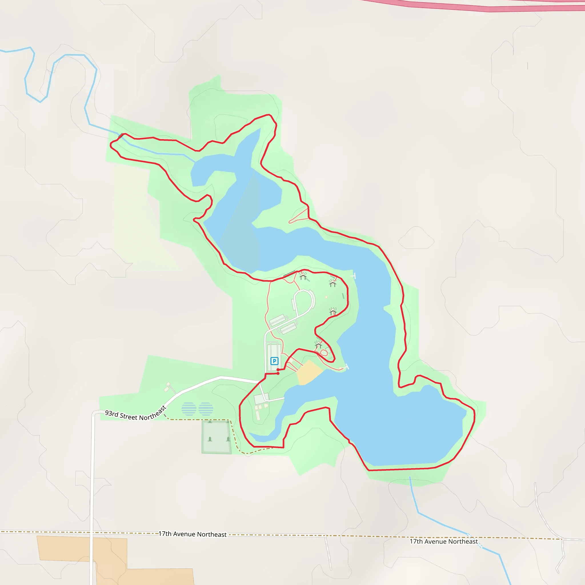 McDowell Dam Recreation Area Loop mobile static map