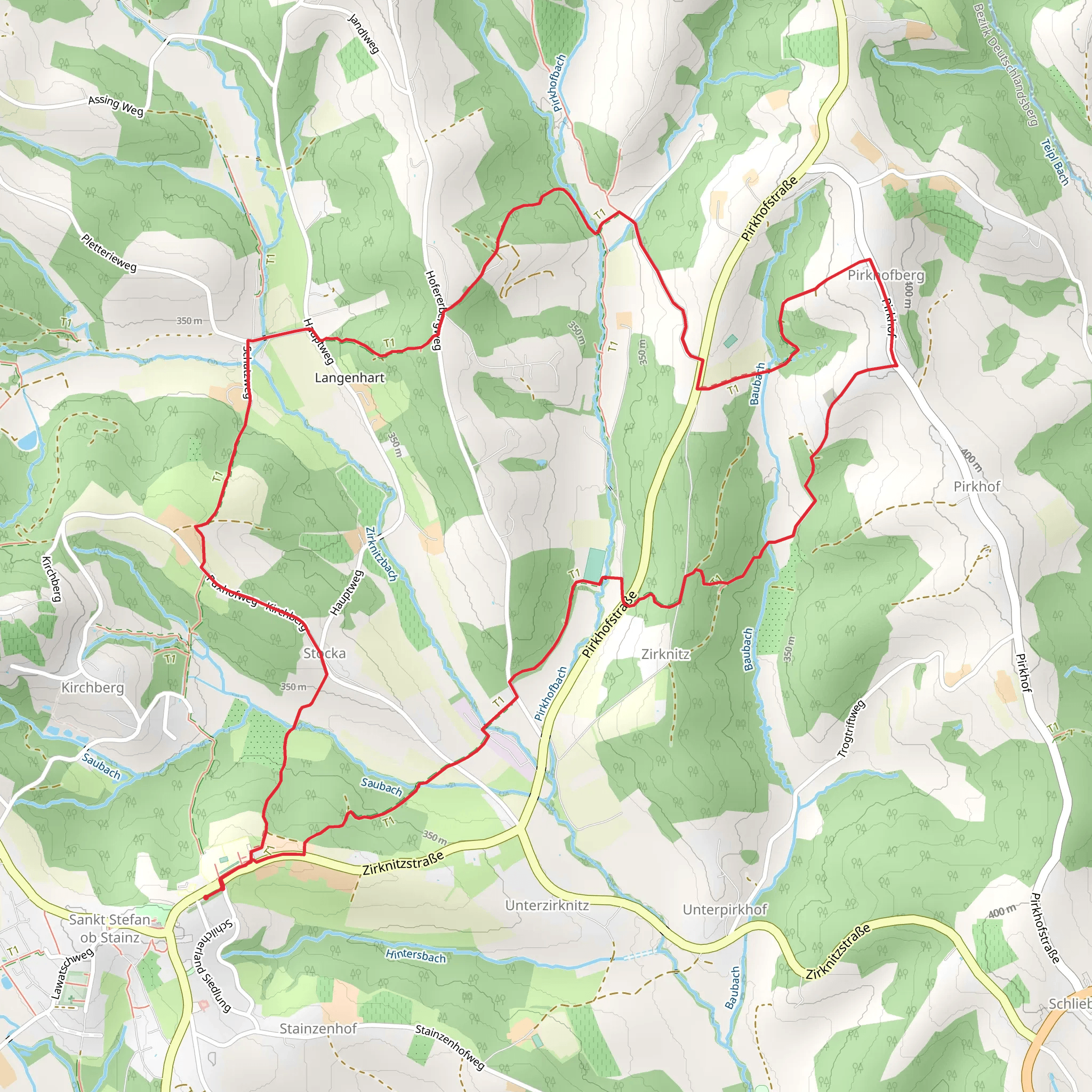 Streuobstweg St Stefan ob Stainz mobile static map