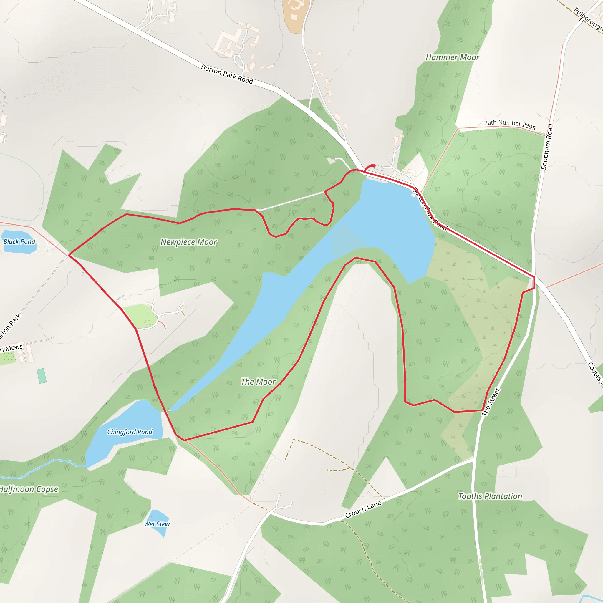 Burton Mill Pond Loop mobile static map