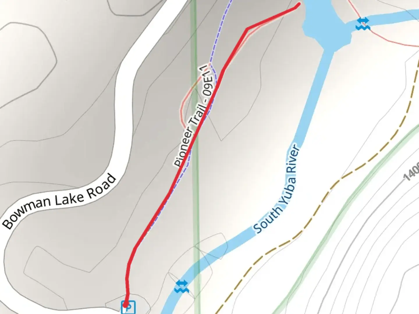 An image depicting the trail Emerald Pool via Pioneer Trail and its surrounding area.