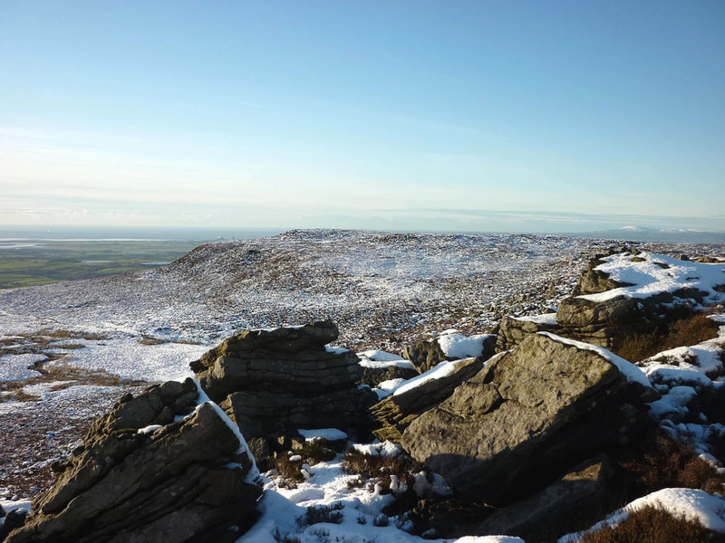 An image depicting the trail Clougha Pike Loop and its surrounding area.