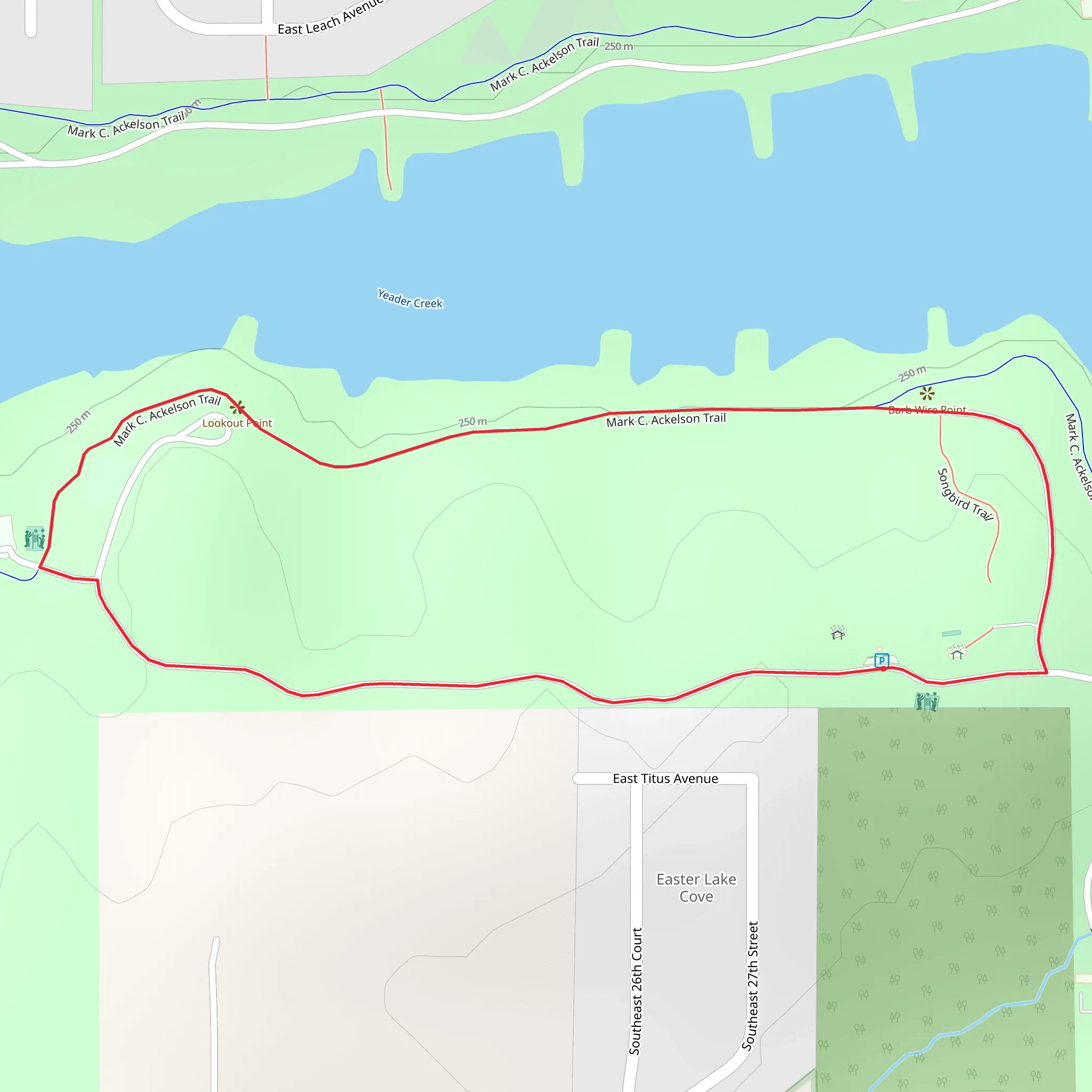 Mark C Ackelson Loop Trail mobile static map