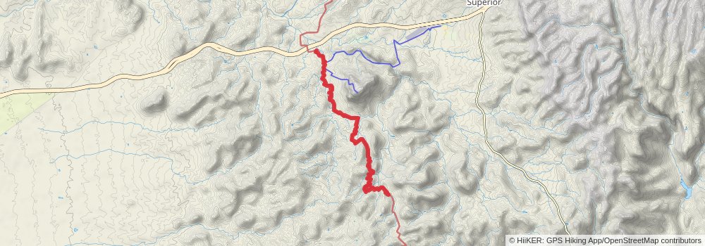 Arizona Trail stage 29 Map