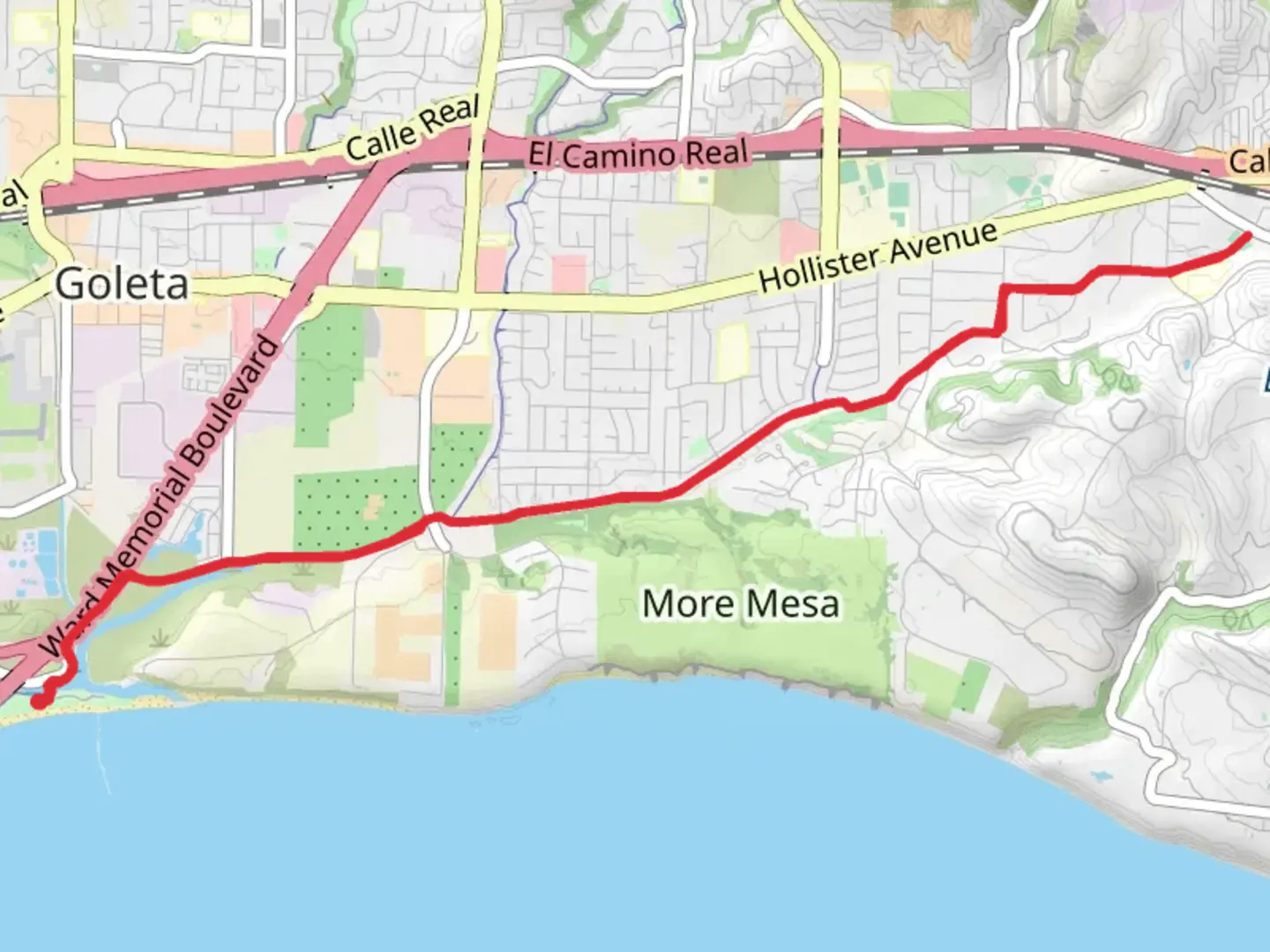 An image depicting the trail Obern Trail and its surrounding area.