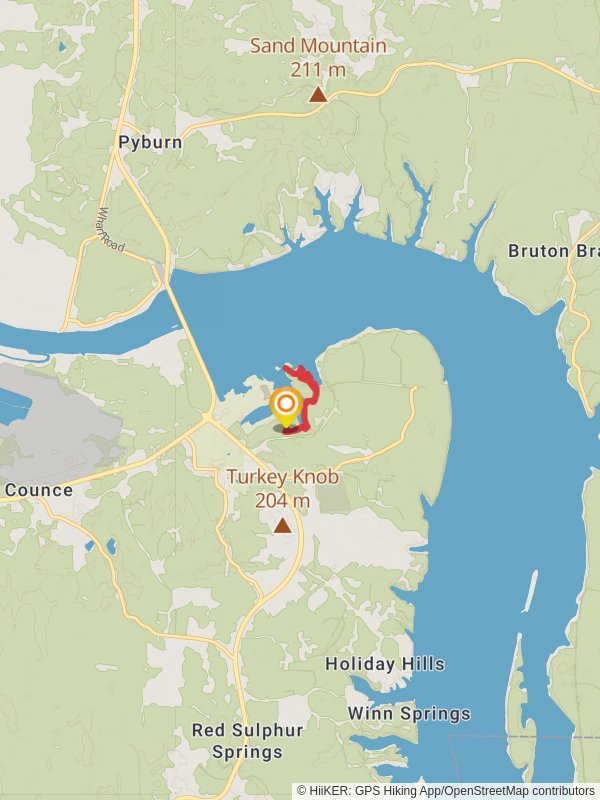 Island Loop Trail mobile static map