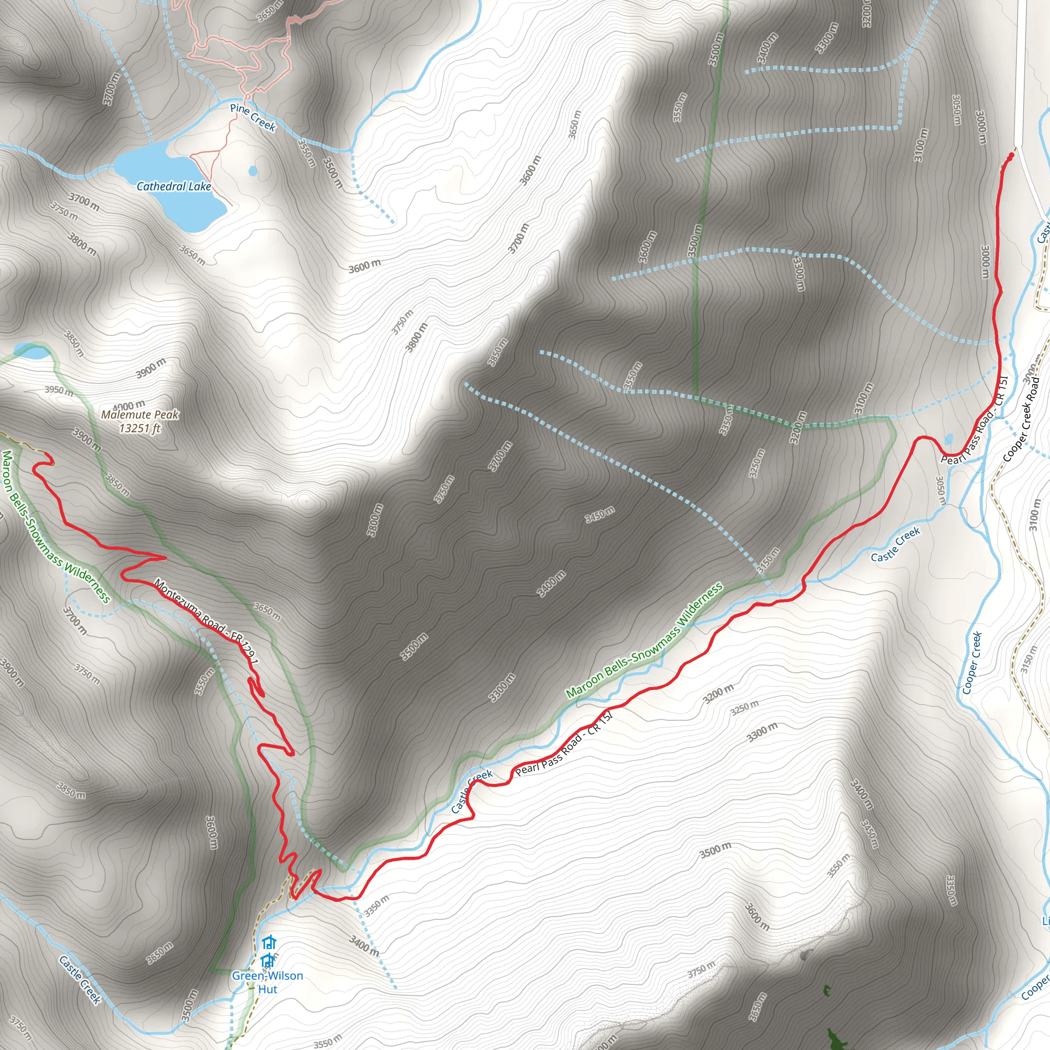Malemute Peak mobile static map