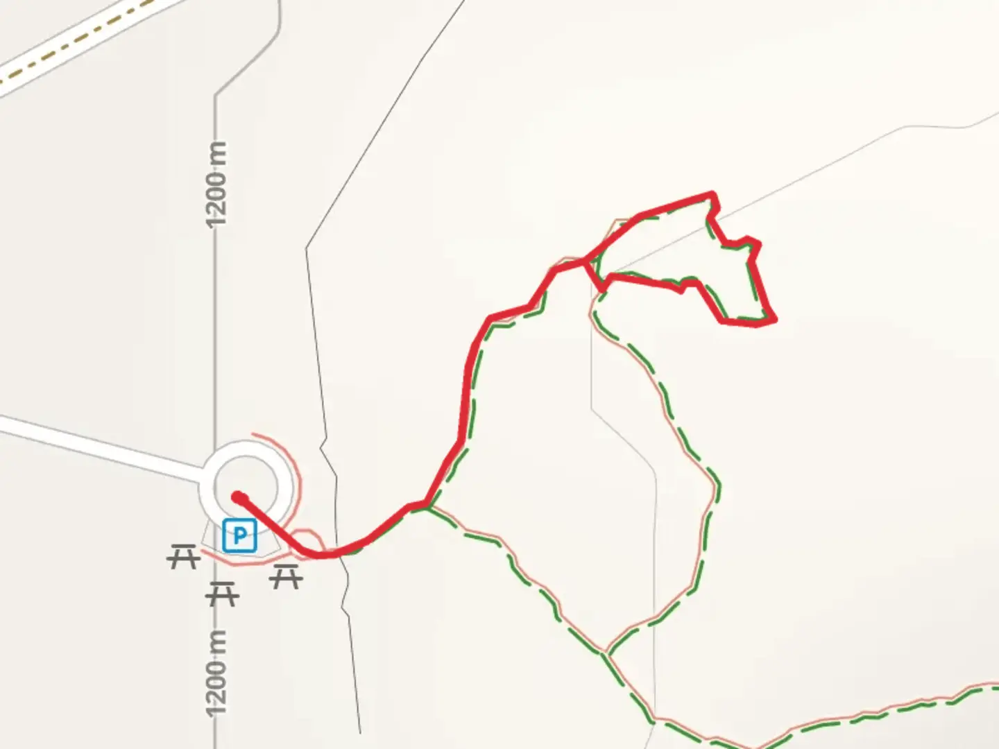 An image depicting the trail Grimes Point Loop and its surrounding area.