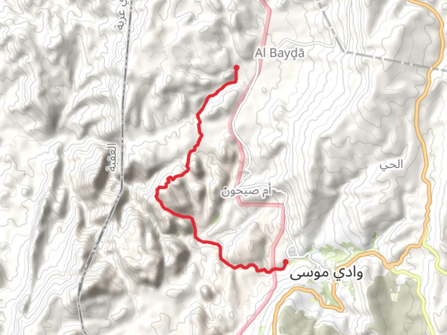 An image depicting the trail Dana Preserve to Petra Trail and its surrounding area.