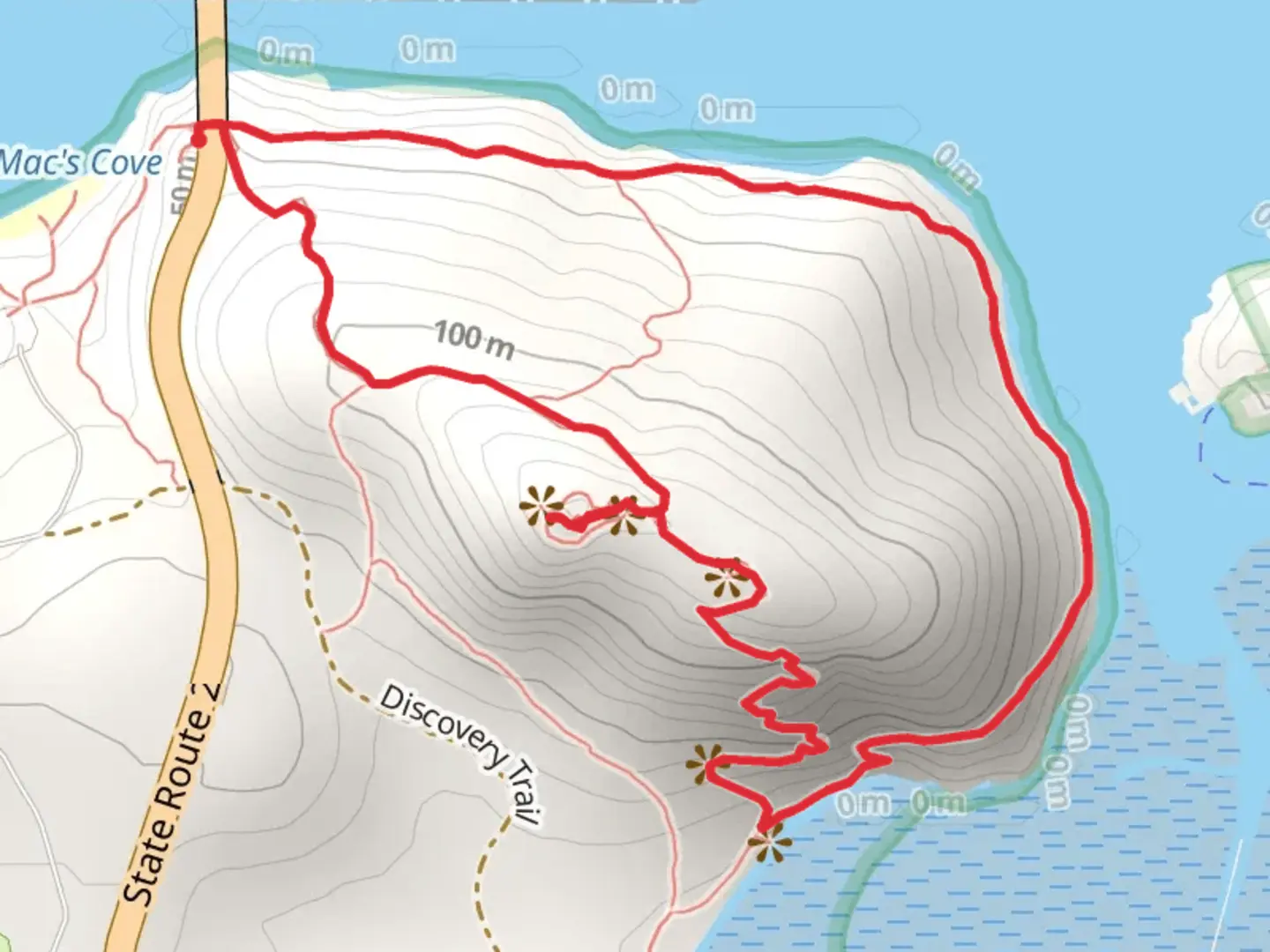 An image depicting the trail Goose Rock Summit Trail and its surrounding area.