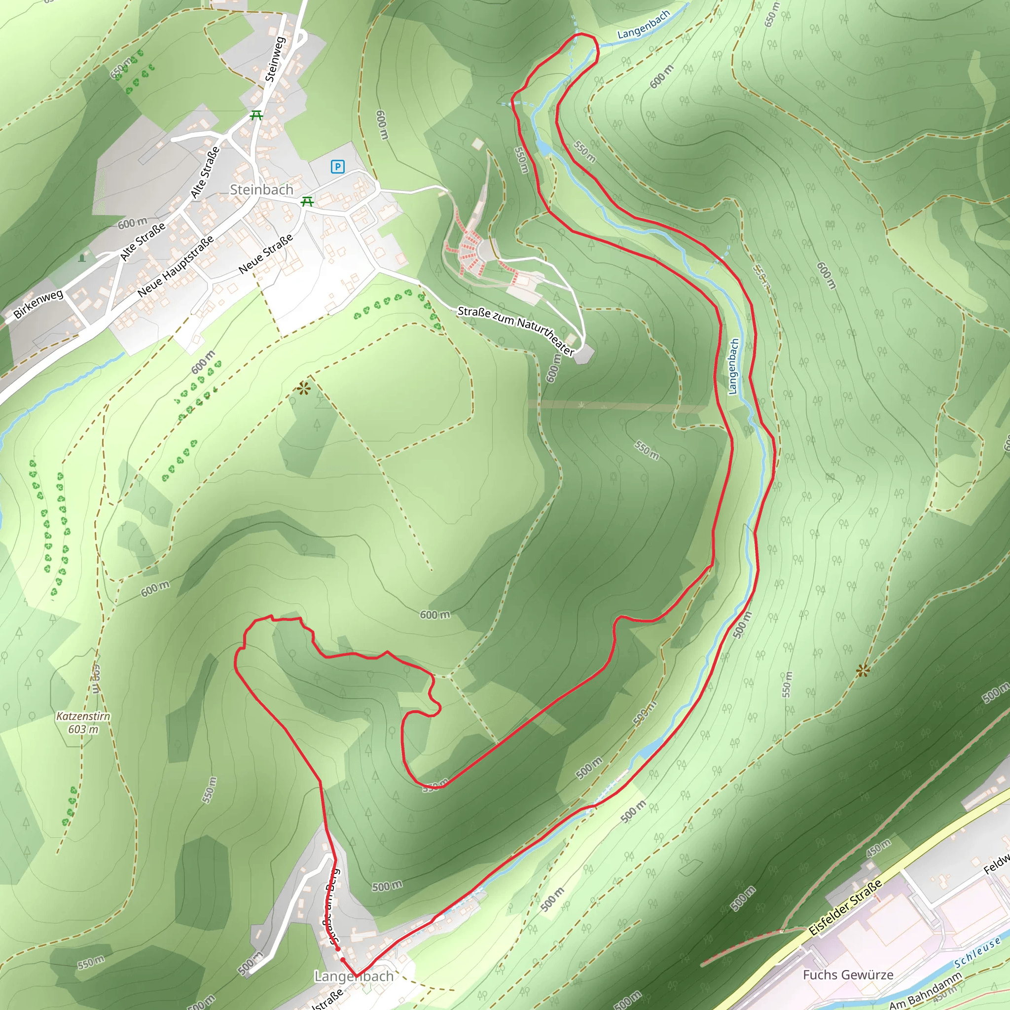 Langenbach Loop mobile static map