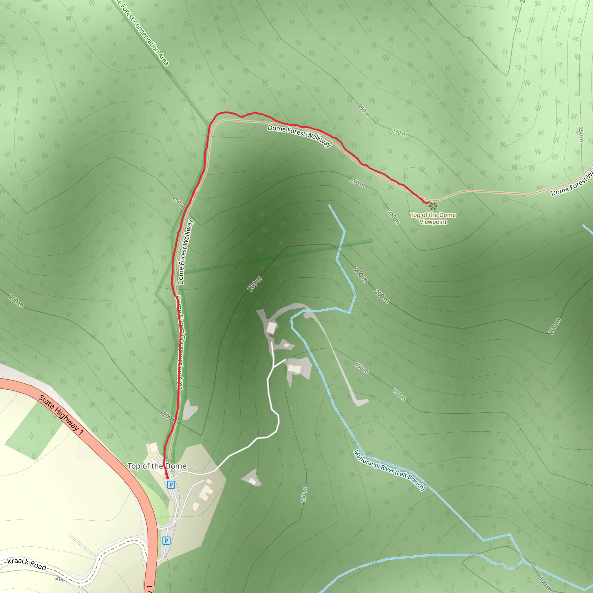Dome Forest Lookout mobile static map